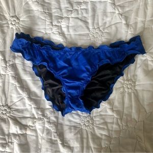 Victoria’s Secret Blue Ruffle Bikini Bottoms